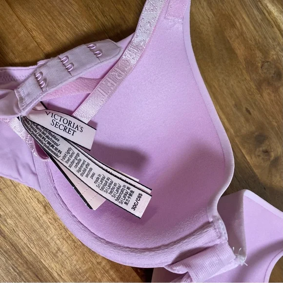 Victoria’s Secret The T-Shirt Lightly Lined Demi Bra | 30C | Orchid Bouquet 07HX - Picture 5 of 13